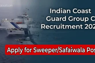 Indian Coast Guard Group C Recruitment 2025: Apply for Sweeper/Safaiwala Posts